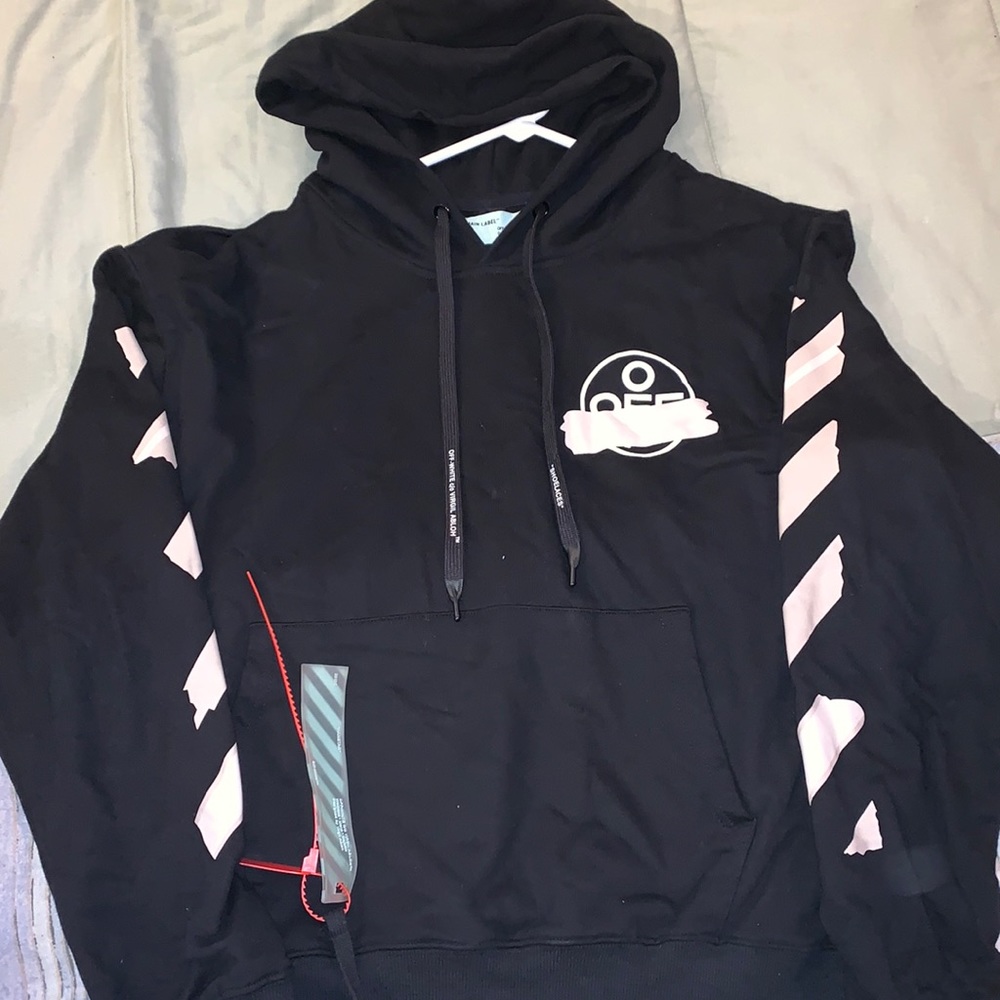 COPY - Men’s off-white tape hoodie size M